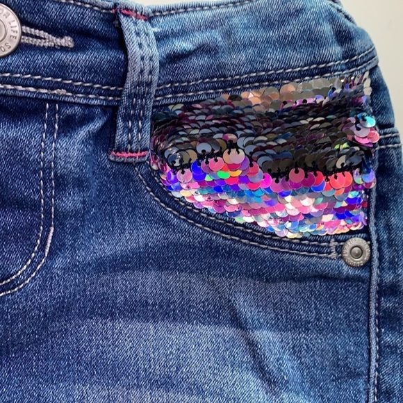 Sonoma Jean Jegging reversible sequin pocket girl size 5 - Picture 2 of 8